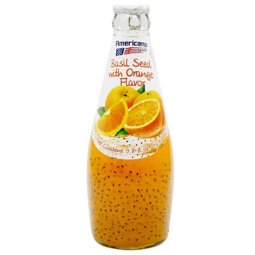 Americano Basil Seed Drink Orange 290ml Bottle