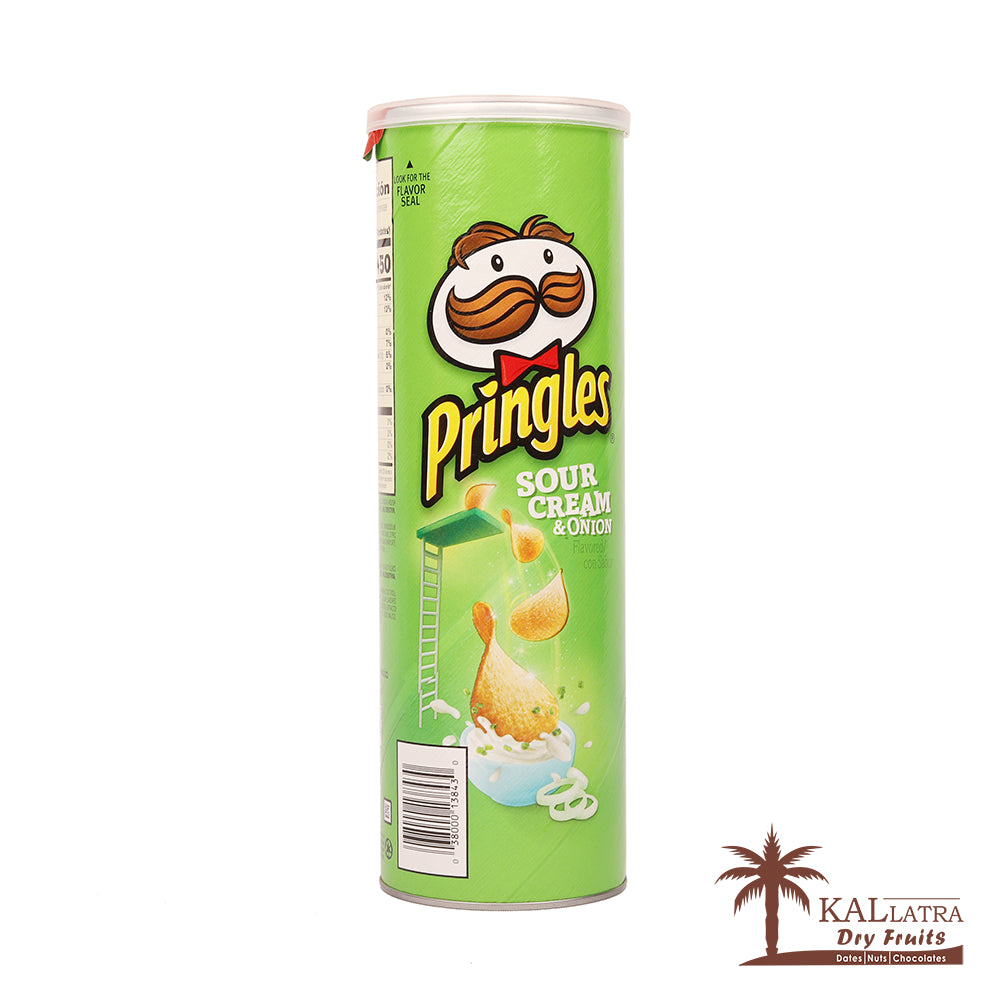 Pringles Sour Cream & Onion, 158gm (Tin Can)