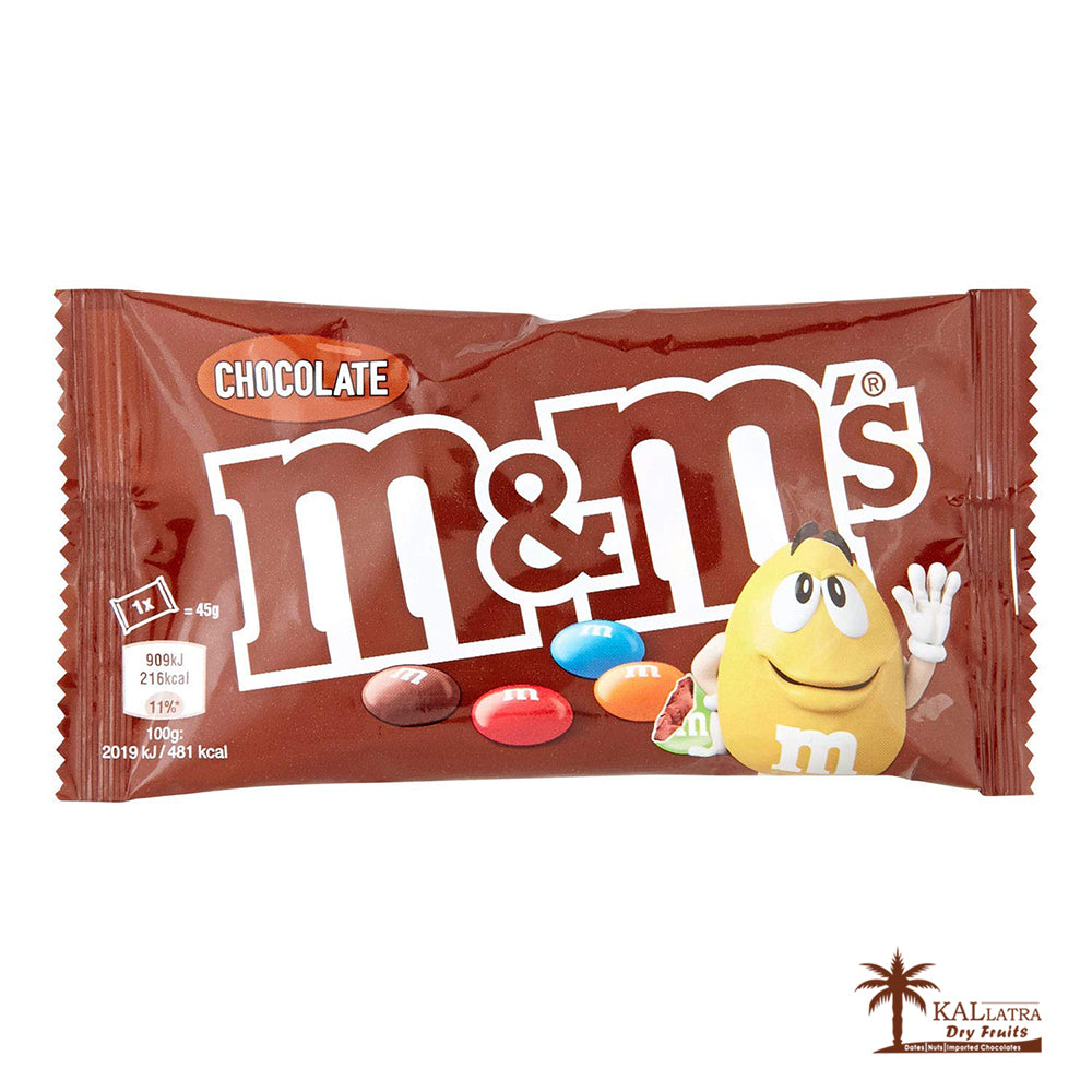 M&M's Chocolate, 45gms (Pack of 50pcs)