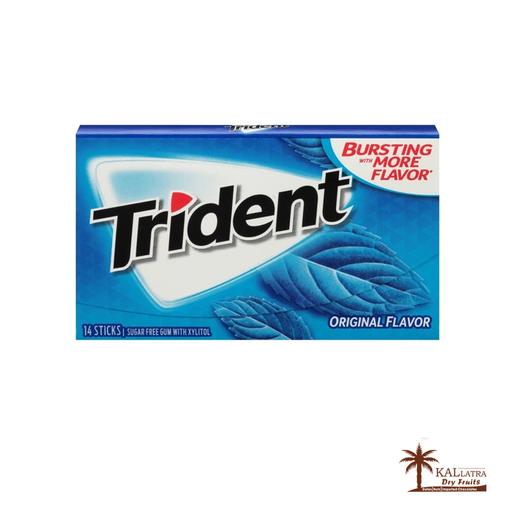Trident Suger Free Gum, 26.6gms (Pack of 14pcs)
