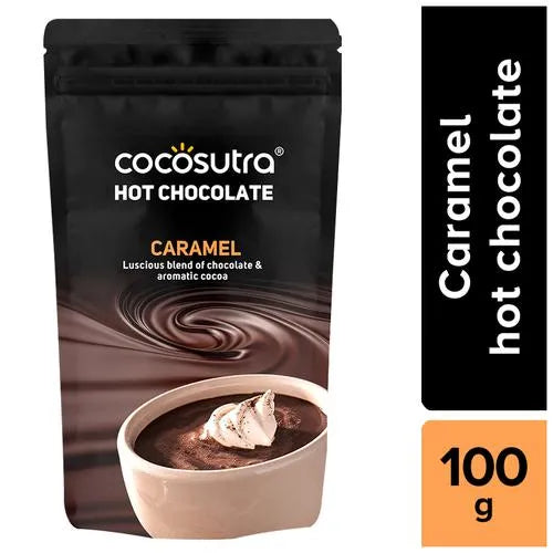 COCOSUTRA Caramel Drinking Chocolate Mix, 100g (Pack of 1 )