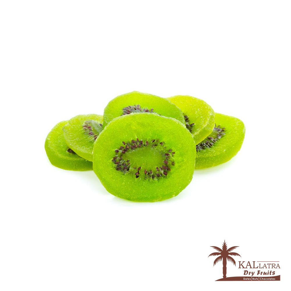 Dried Green Kiwi slices - 100% organic kiwi fruit - healthy natural fruit